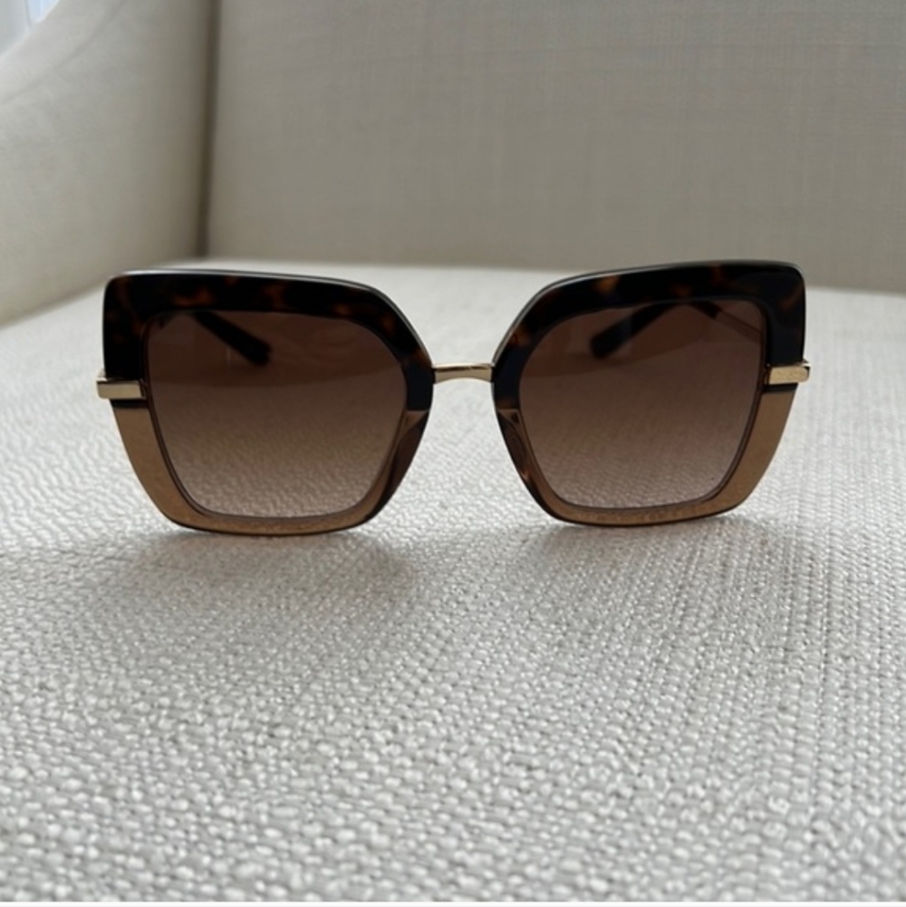 Dolce & Gabbana Brown and Gold Sunglasses